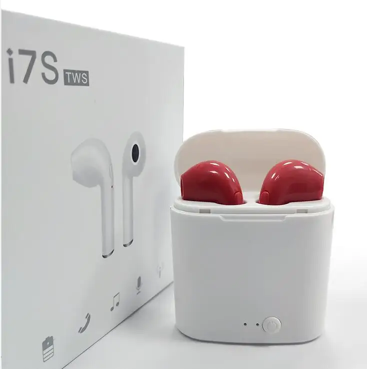 Mangoman i7s Tws беспроводные Bluetooth наушники, мини стерео бас наушники, наушники, Спортивная гарнитура с зарядной коробкой для смартфона
