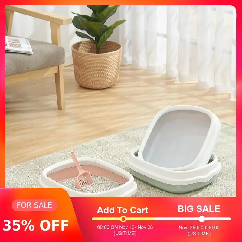 Миска для кошачьего туалета подстилка тренировочная отсоединяемая песочница с