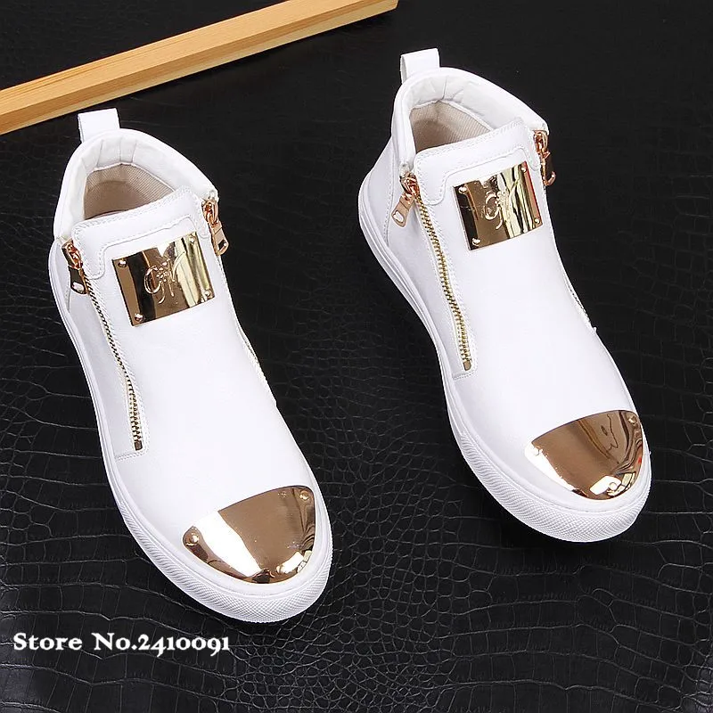 Мужские высокие кроссовки из микрофибры черные повседневные кожаные ботинки