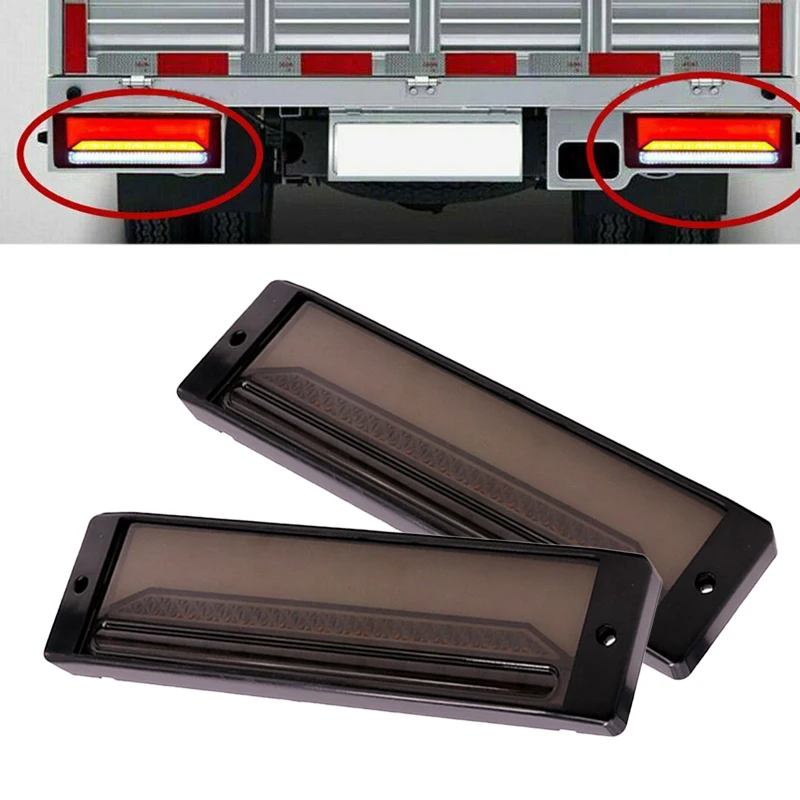 

Car 1 Pair 12V-24V IP68 3W Smoke Lens 147LED Halo Neon Flowing Turn Signal Brake Tail Light Universal