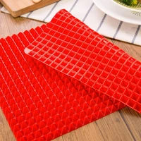 39x28cm bbq pyramid pan bakeware nonstick silicone baking mats pad moulds microwave oven baking tray sheet kitchen baking tools