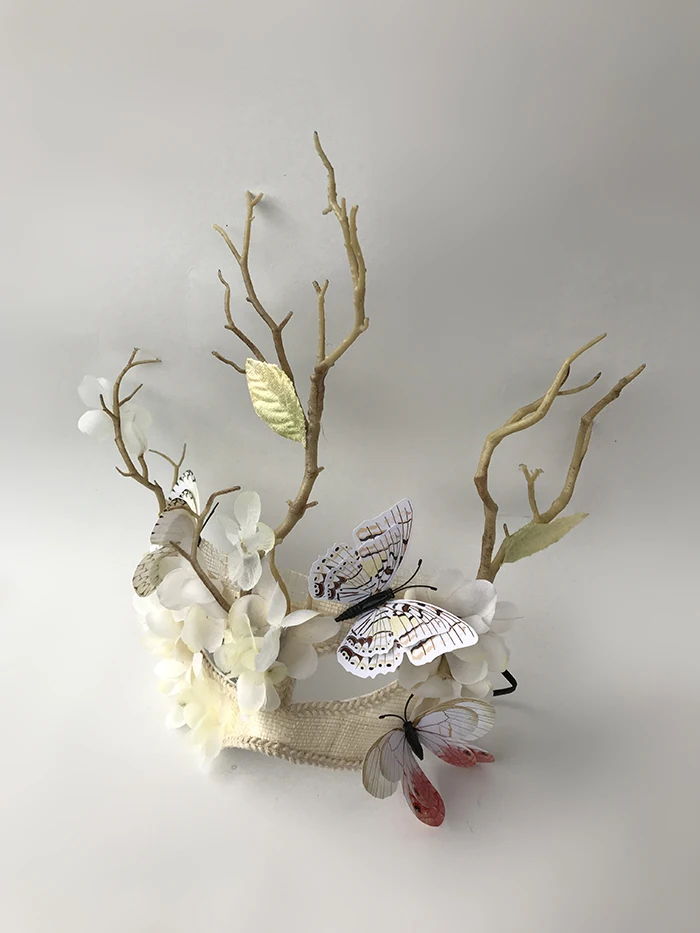 Маска бабочка-ветка маска для танцев вечеринки косплей на Хэллоуин Рождество