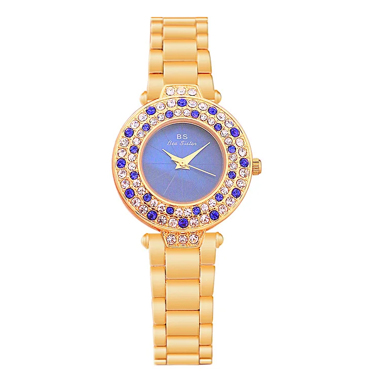 

2020 Bee Sister Women Luxury Quartz Watch Elegant Unique Bracelet Bling Waterproof Stainless Steel Wristwatch Relogio Feminino
