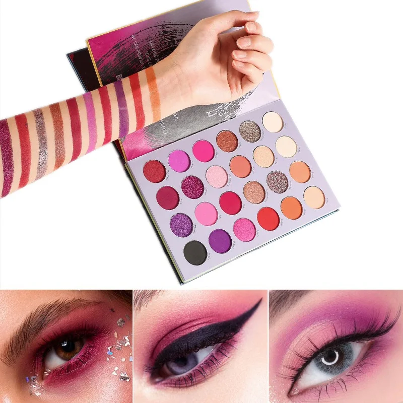 

Beauty Glazed New Color Shades 72-kleuren oogschaduwpalet Make-up glitter glitterpalet 3-laags boek oogschaduwpalet