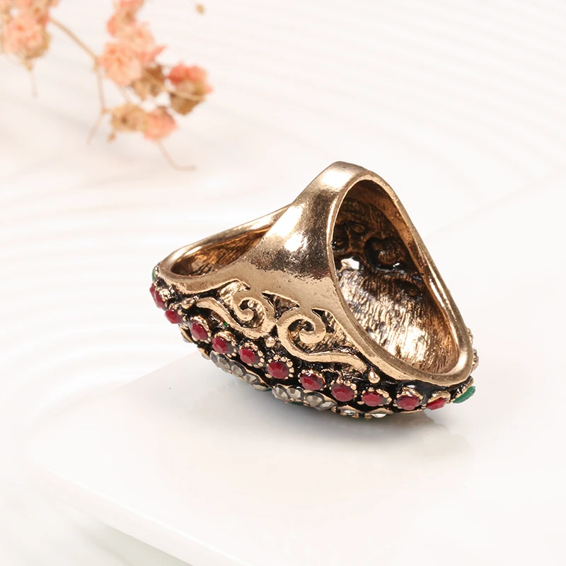 Кинели Лидер продаж уникальные винтажные кольца для женщин античное золото Цвет
