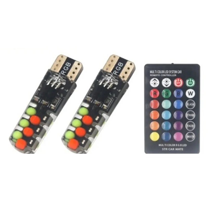 

T10 RGB COB widescreen multicolor blast-flash lamp