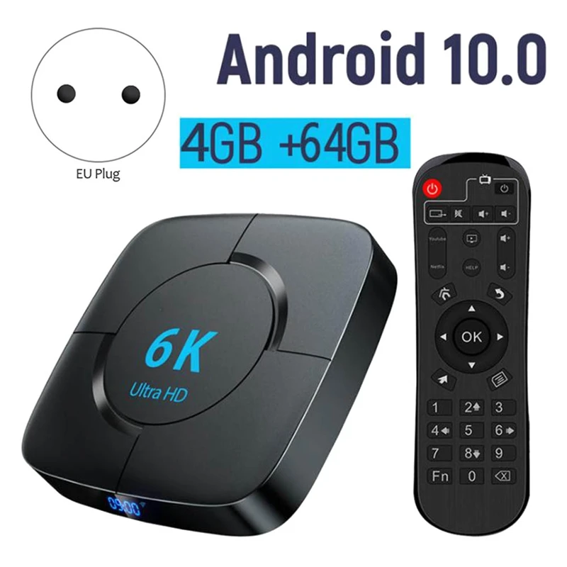 ТВ-приставка Android 2 4 голосовой помощник 6K 3D Wifi 5 8G и G медиаплеер очень быстрая