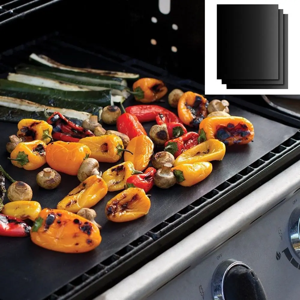 2 шт. термостойкий гриль для барбекю коврик кемпинга на открытом воздухе Посуда