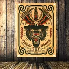 Подвесной флаг с татуировкой для старой школы, водонепроницаемый тканевый баннер с 4 отверстиями для пожилых, гобелен, настенная наклейка, украшение для бара, кафе, дома