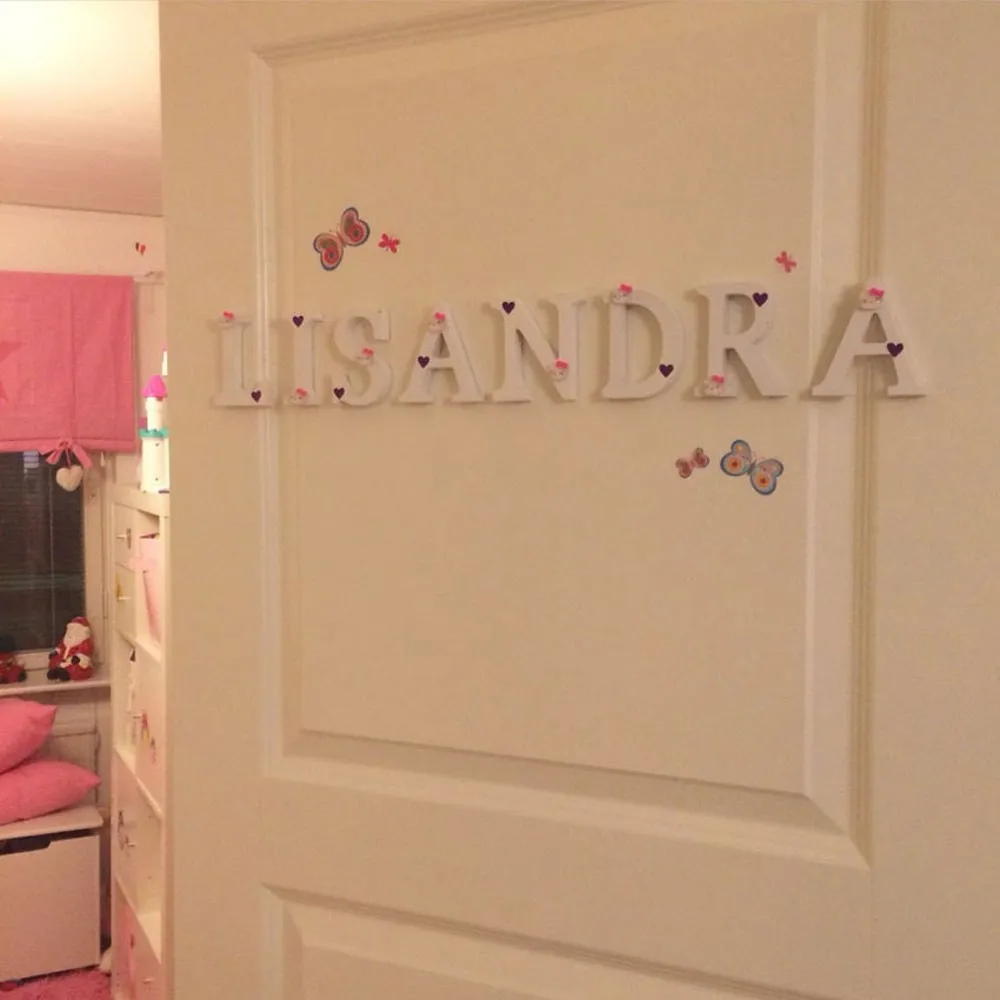 Деревянные деревянные буквы с белым алфавитом украшения для свадьбы дня