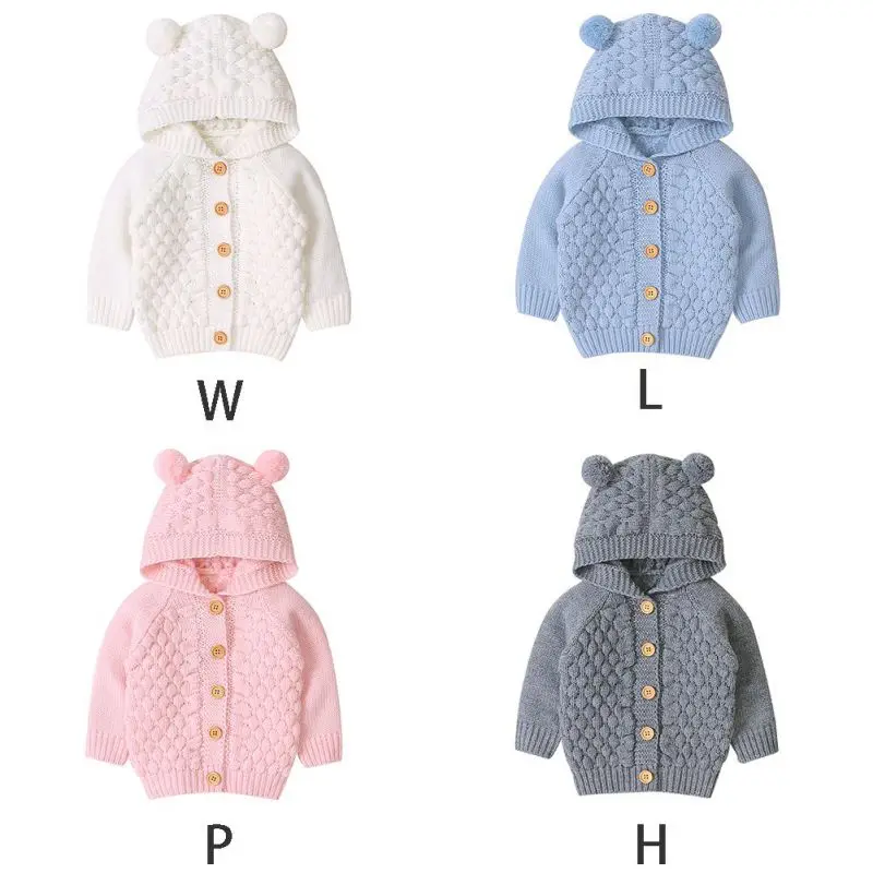 Новые свитера для новорожденных сезон осень зима Кардиган девочек с длинными