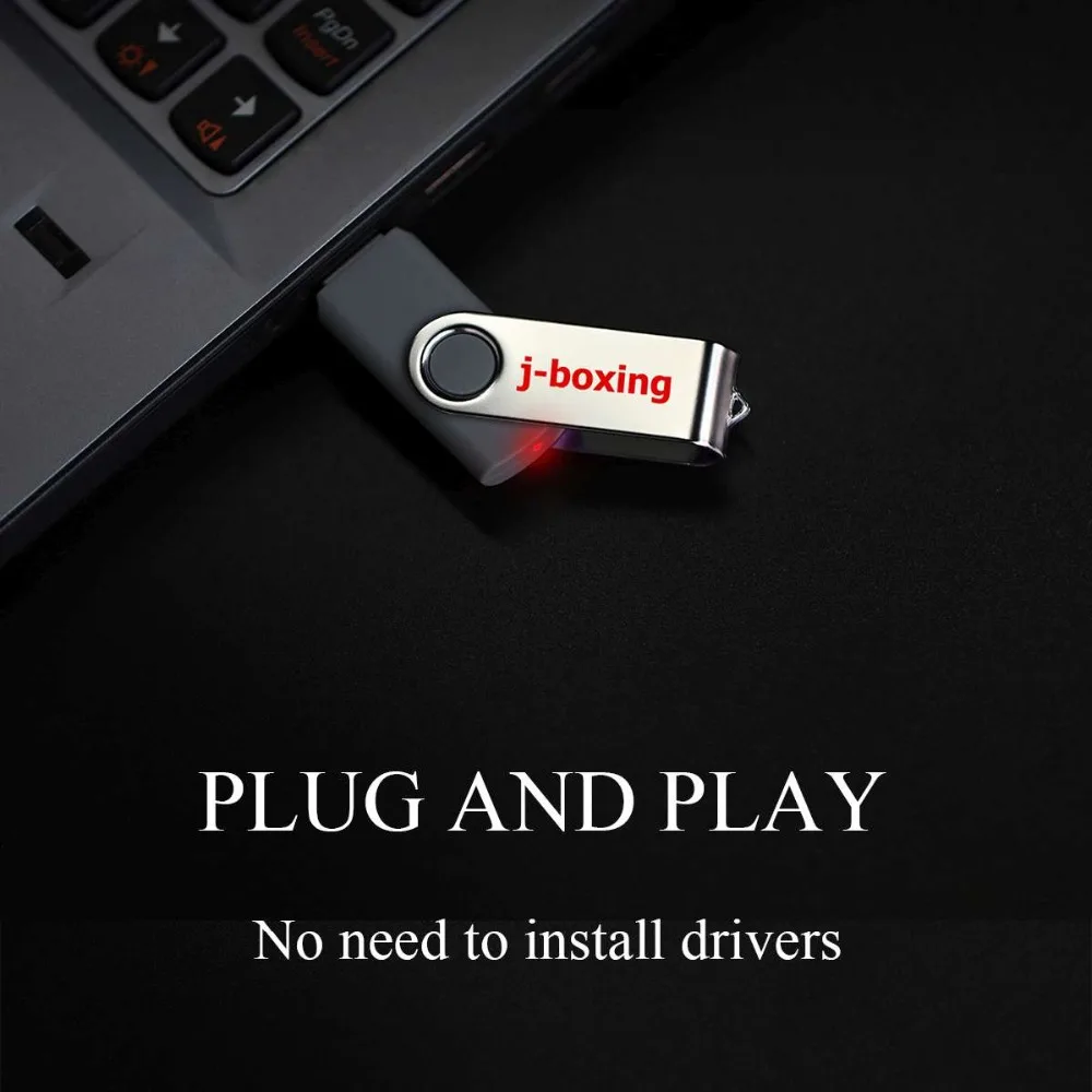 J-боксерские USB флеш-накопители 1 Гб 2 Гб Флешка 4 ГБ 8 ГБ металлическая Флешка с поворотным шарниром 16 ГБ 32 ГБ USB 2,0 карта памяти для ПК 5 шт./лот серый