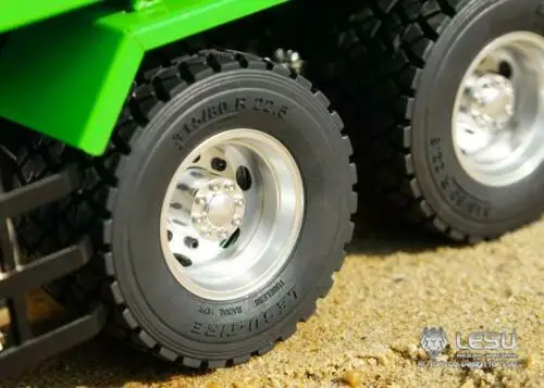 LESU Радиоуправляемый гидравлический подъемник 6*6 масштаб 1/14 самосвал грузовик