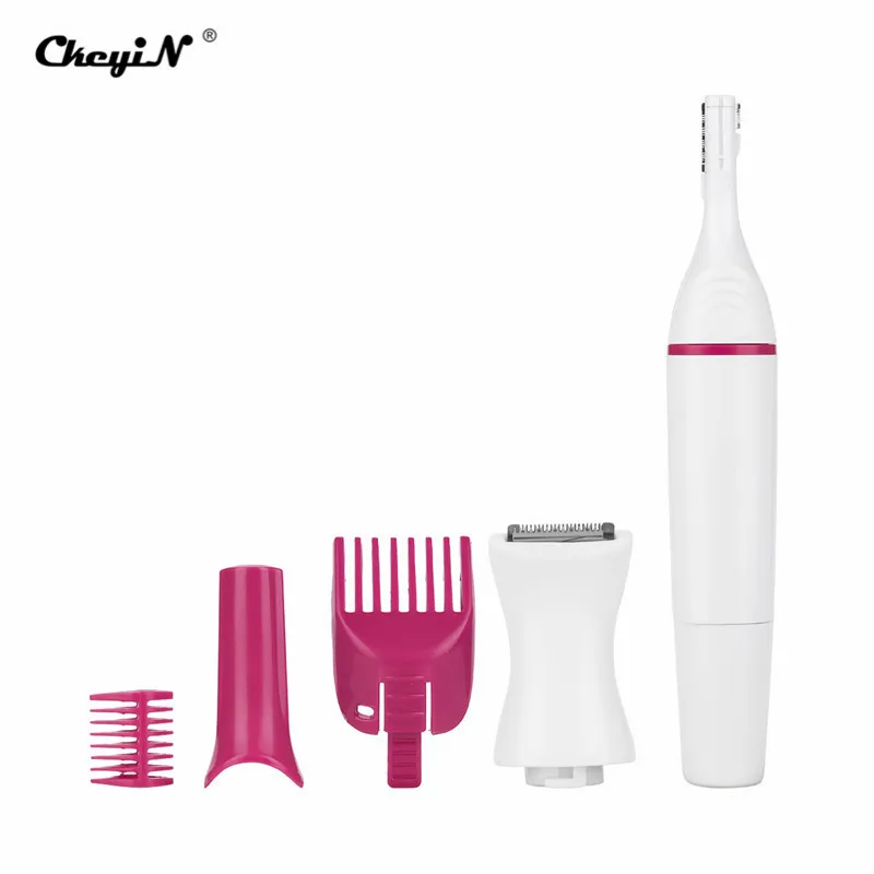 5 в 1 Электрический триммер для бровей Женская бритва без боли женский эпилятор