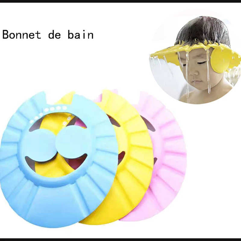 

Safety shampoo bath protection soft hat baby shampoo hair care children bath hat hat children