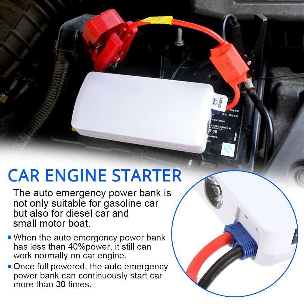 Многофункциональный 15000 мАч автомобильный стартер портативный пусковой