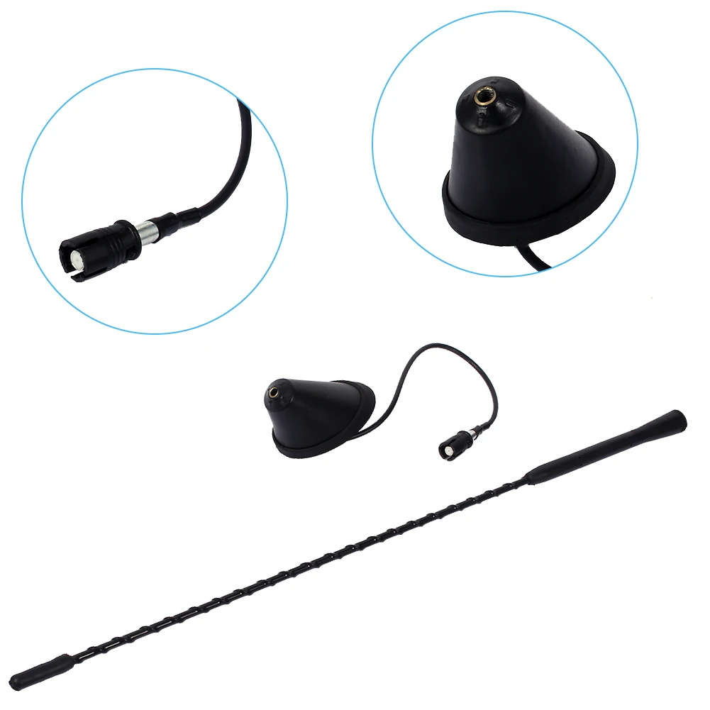 

SOONHUA Sturdy Antenna Roof Mast Radio Whip Aerial Mast Whip Antennas With Antenna Base For Jetta