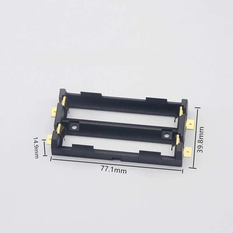 MasterFire 500 шт./лот 2x18650 серия контейнер для хранения аккумуляторов с бронзовыми