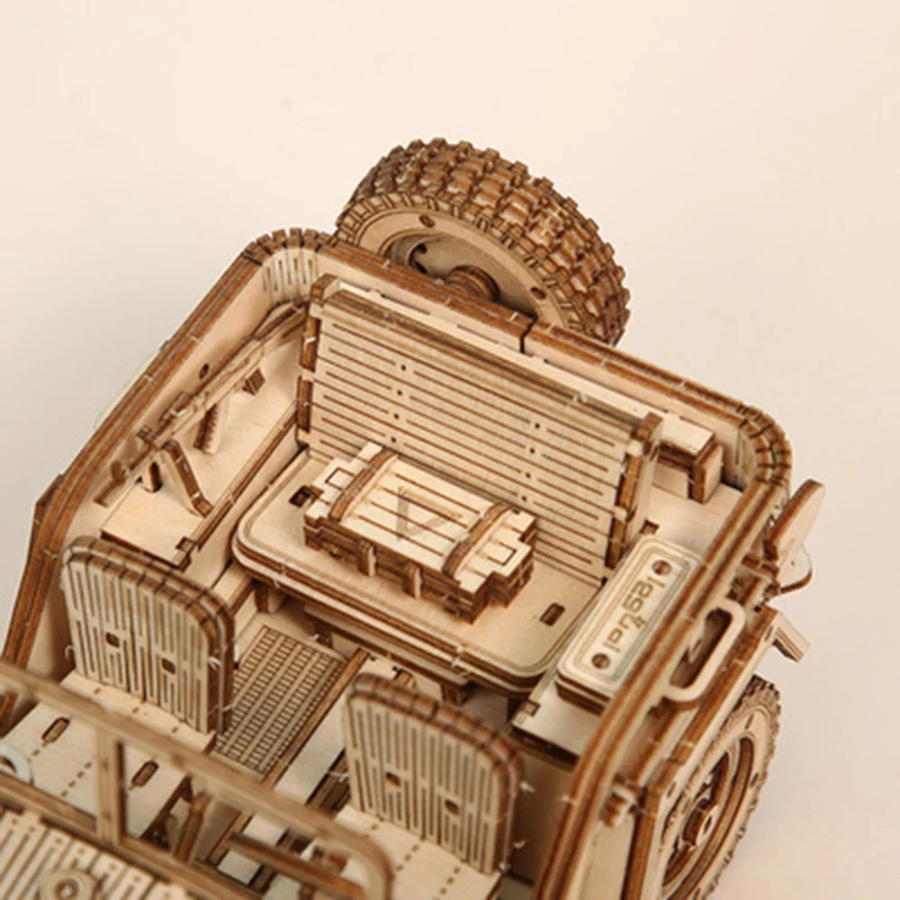 3D модель джипа с полем боя игрушка сделай сам деревянная головоломка для детей и