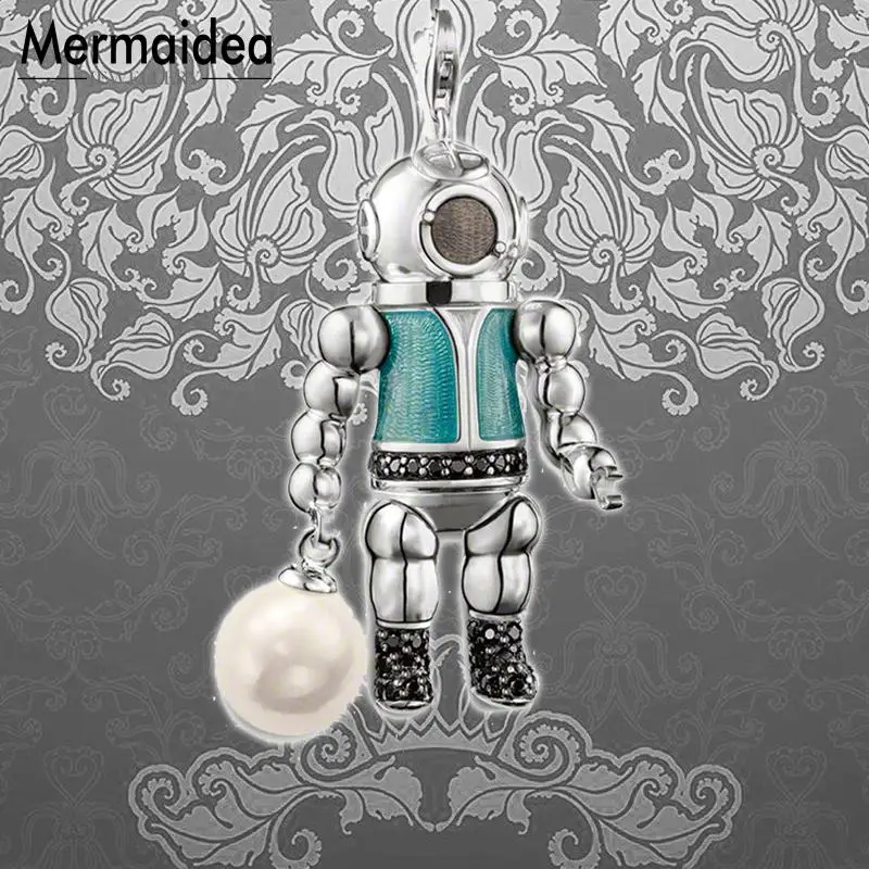 Подвеска для дайвинга с жемчугом ювелирное изделие из серебра 2020 пробы|Подвески|