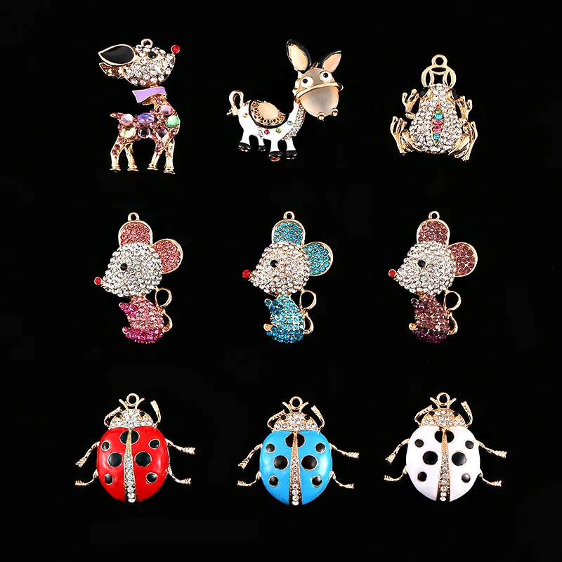 10 шт./лот творческие аксессуары в виде животных для творчества пуговицы со