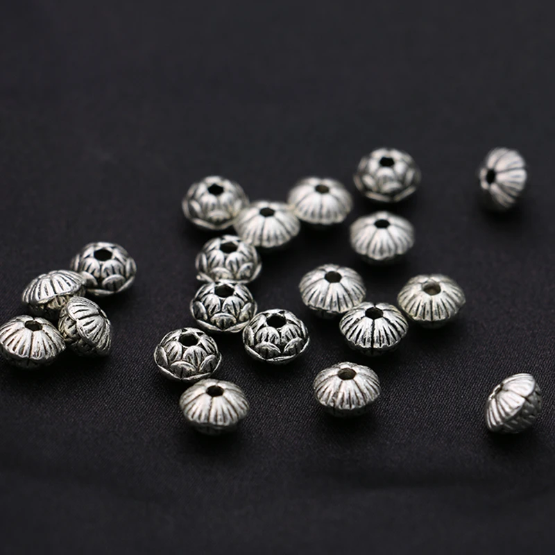 40 шт. посеребренные бусины в античном стиле 8 мм | Украшения и аксессуары