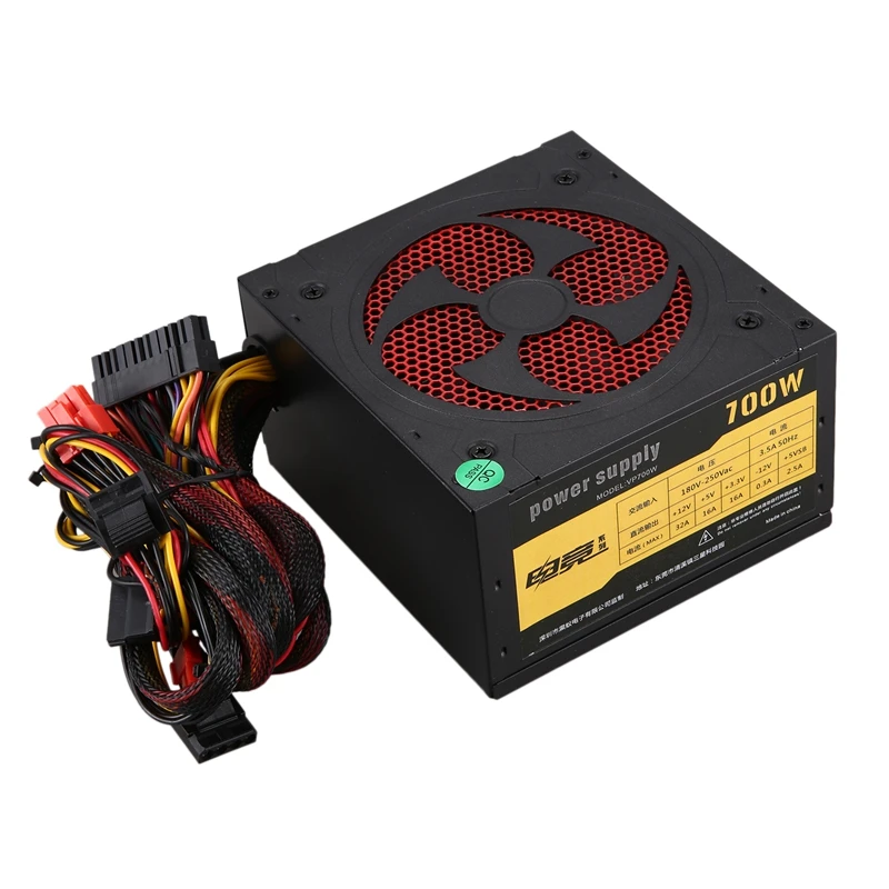 500 Вт тихий с вентилятором ATX 12 В 4/8 Pin блок питания для ПК модульный SLI вентилятор