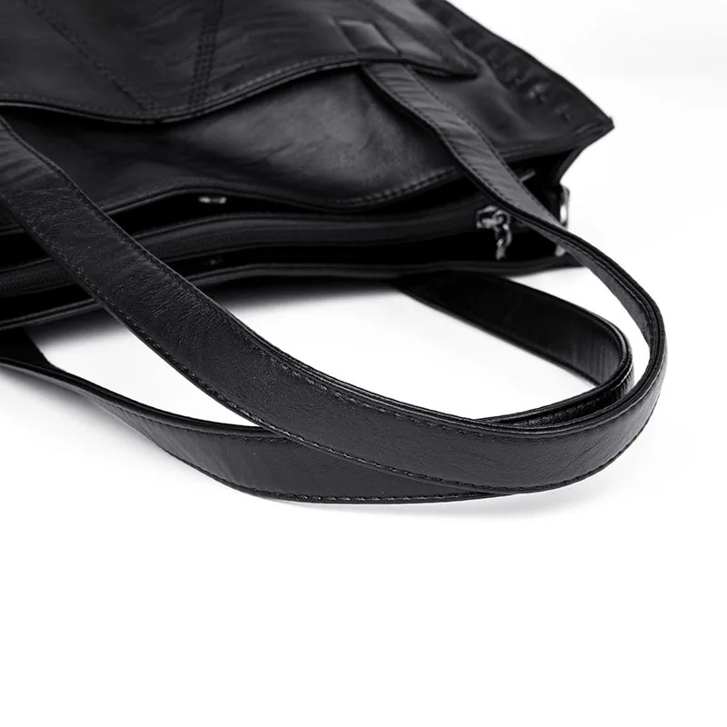 

High Quality Genuine Leather Women's Handbags Fashion Big Size Tote Bags For Women Messenger Bags Ladies Shoulder Bag
