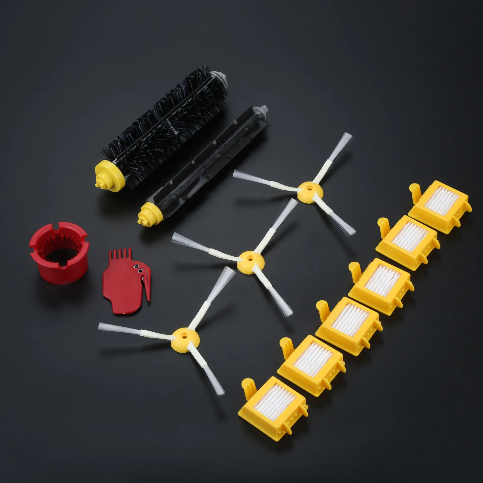 13pcs/kit Vacuum Cleaning Robots Replacement fits for Roomba 700 Series Maintenance Accessory Filters/Side Brush/Roll/Screw/Tool |