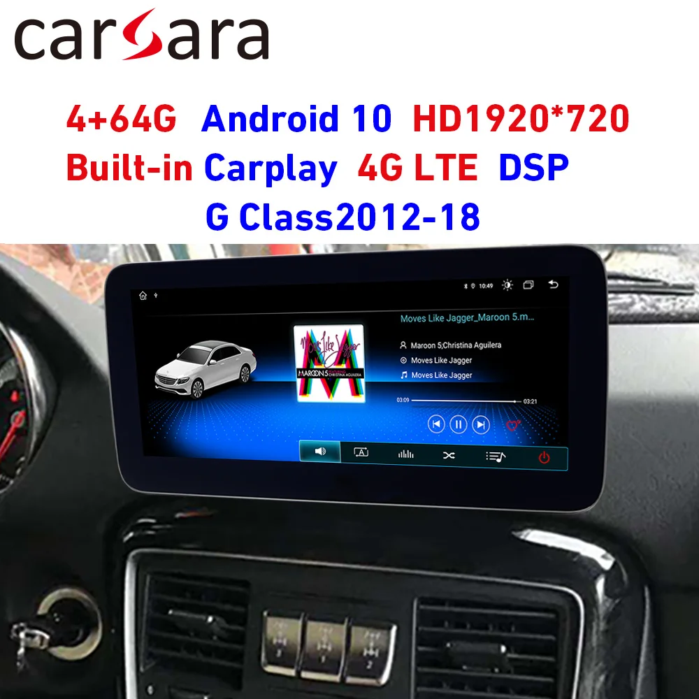 4 ГБ ОЗУ 64 Android 10 сенсорный экран для G класса 2012 2018 25 &quotGPS навигация встроенный
