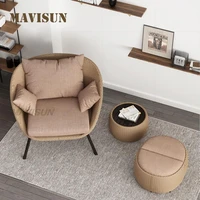 rattan sofa for single people garden beach couch round sofas lazy people wicker chairs lounger relaxing waiting small apartment