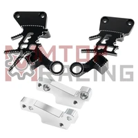 rear foot peg mount bracket footrest pedals set for suzuki gsx1300r hayabusa 2008 2020 2009 2010 2011 12 13 14 15 16 17 18 2019
