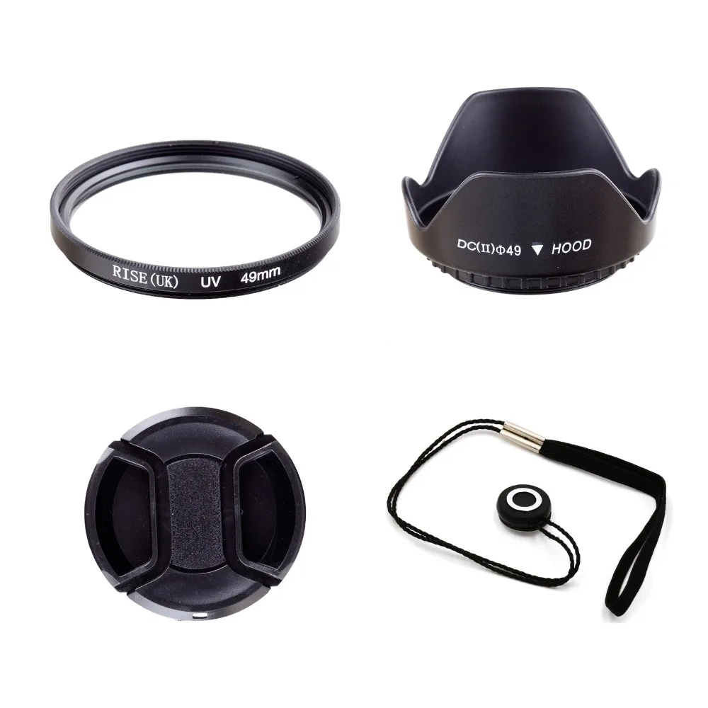 49/52/55/58/62/67/72/77mm 100% GUARANTEE Lens Cap+Hood+UV Filter+gift  For Panasonic DMC GF3 G3 14-42mm FZ100 FZ40 FZ45