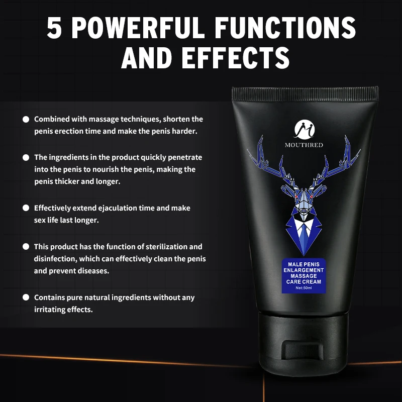 Man Penis Enlargement Cream Herbal Big Dick Health 50ml Massage Gel Thicker Flirt Perfume for Aphrodisiac Adult Men Paste Lube | Красота и