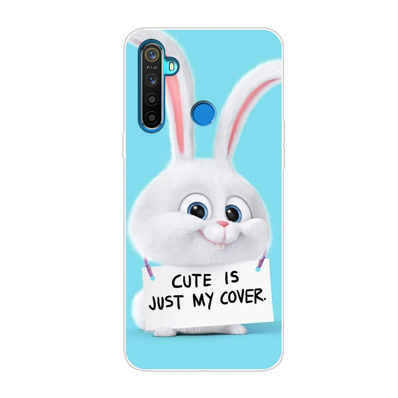 Шампанское Силиконовый чехол для OPPO Realme 5 чехол милый Тигр мягкий ТПУ чехол для OPPO Realme Q задний Чехол Realme 5 Pro чехол для телефона s Capa - Цвет: Шампанское