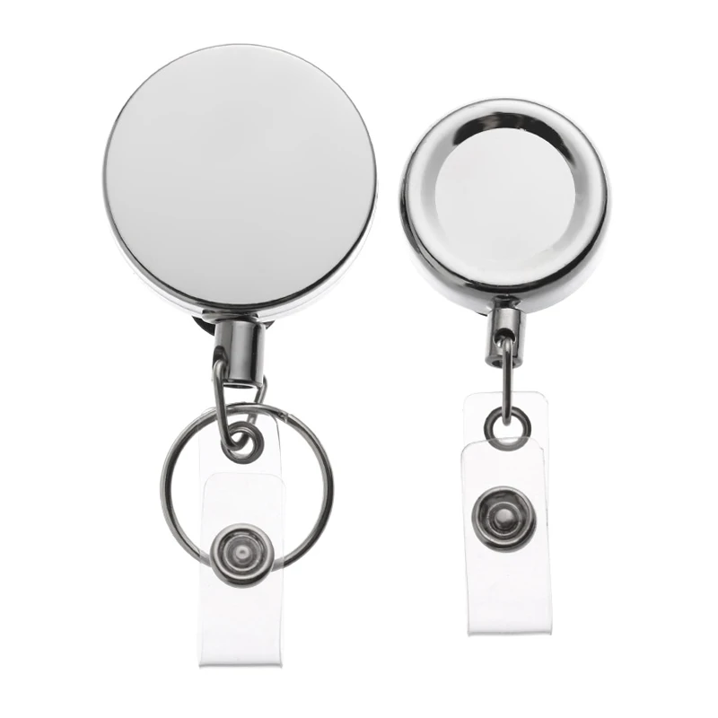 1 шт. металлический бейдж с именной картой катушка выдвижные ремешки для