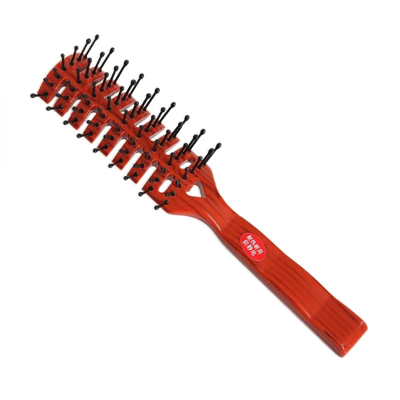 Soft Wood Grain Spareribs Comb Oil Head Barber Straight Hair Modeling Hairdressing Combs Defence Static Electricity Dry And Wet images - 6