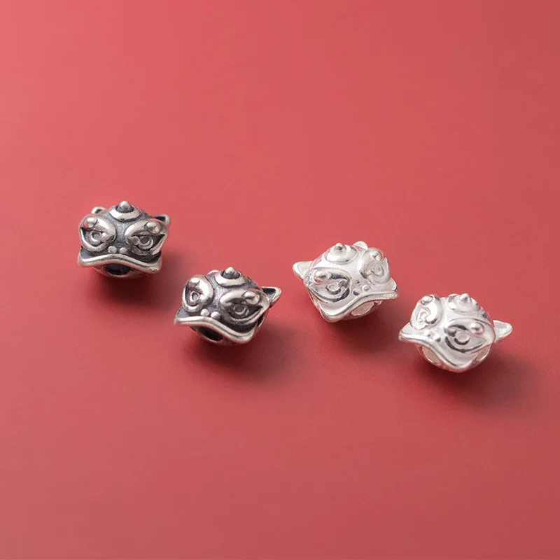 MEETSOFT Винтажные бусины из серебра 925 пробы для богатства Храбрых воинов