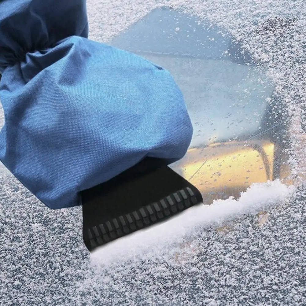 Водонепроницаемый Автомобильный скребок для льда варежка флисовая перчатка