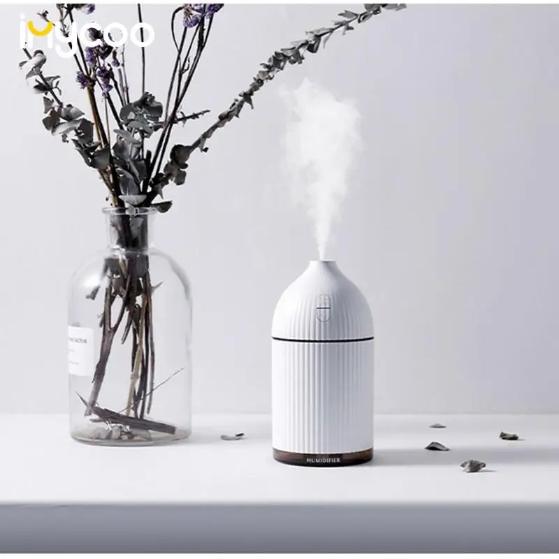 

300ML USB Air Humidifier Essential Oil Diffuser Home Aromatherapy Atomizer Ultrasonic Air Humidifier Mist Maker with LED Light