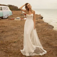 fashion white strapless wedding dresses for bridal sheath with tulle sexy sleeveless high quality floor length robes new summer