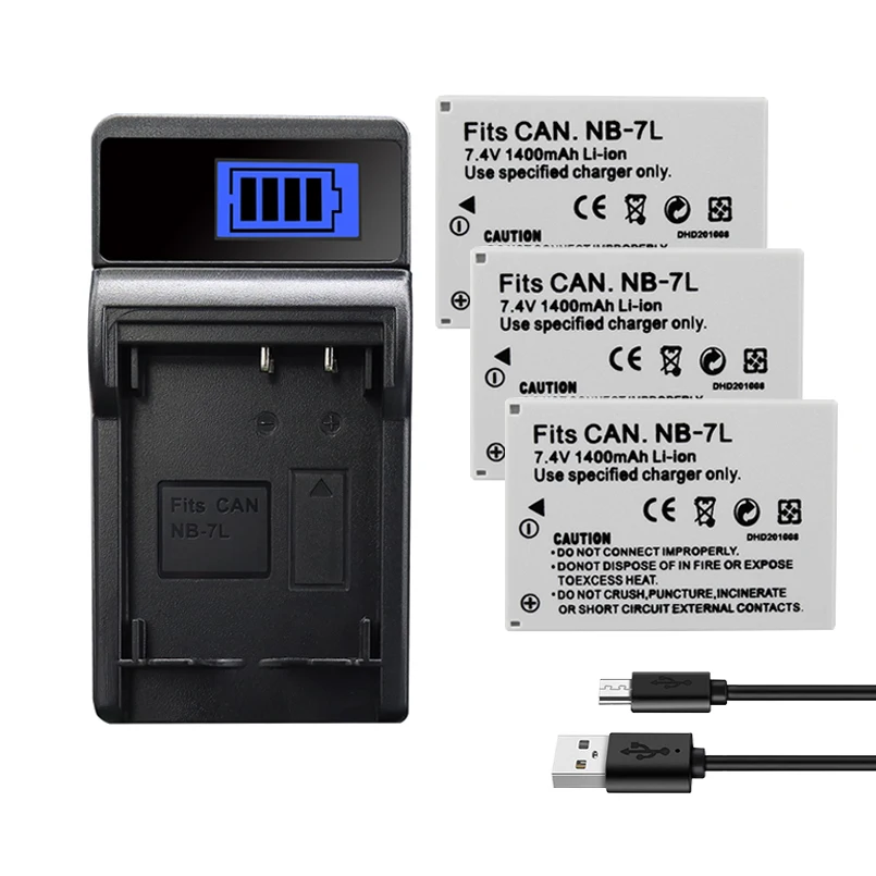 NB 7L NB7L 1400mAh батарея для Canon PowerShot SX30IS G10 G11 G12 перезаряжаемая литий ионная 7L|Цифровые