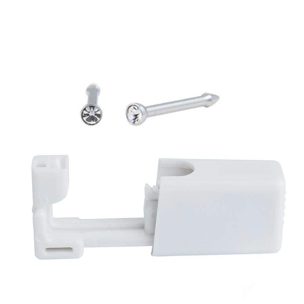 

Disposable Nose Piercing Guns Sterile Ear Piercing Kit With Ear Stud Safety Puncture Gun Tool For Piercing 2set Steel Color