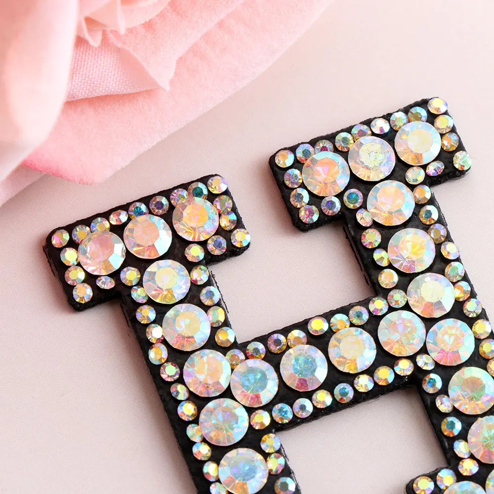 1 шт. одежда Алфавит Аппликация Стразы железная нашивка письмо A Z вышивка ткань