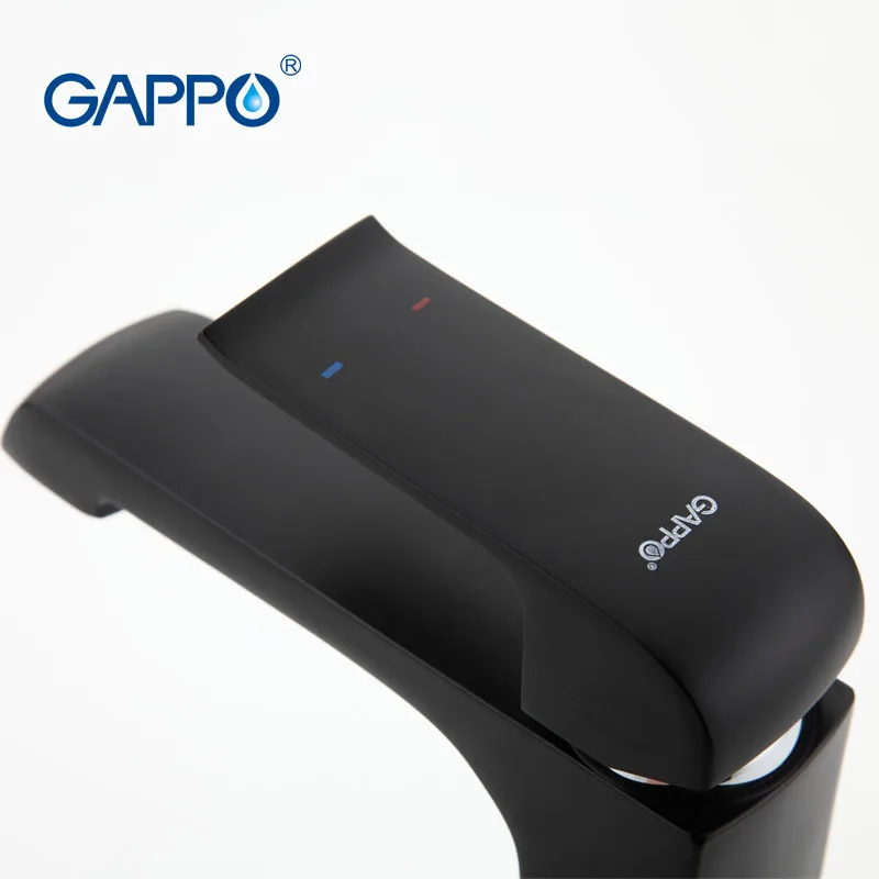 GAPPO черный смеситель для ванной комнаты установленный на палубе латунный