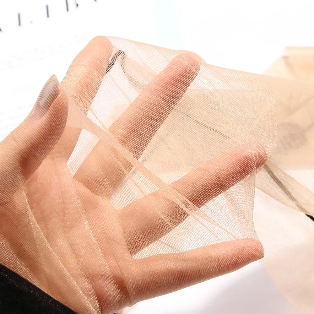 1 пара Классические высокие чулки черного цвета винтажные тонкие летние женские