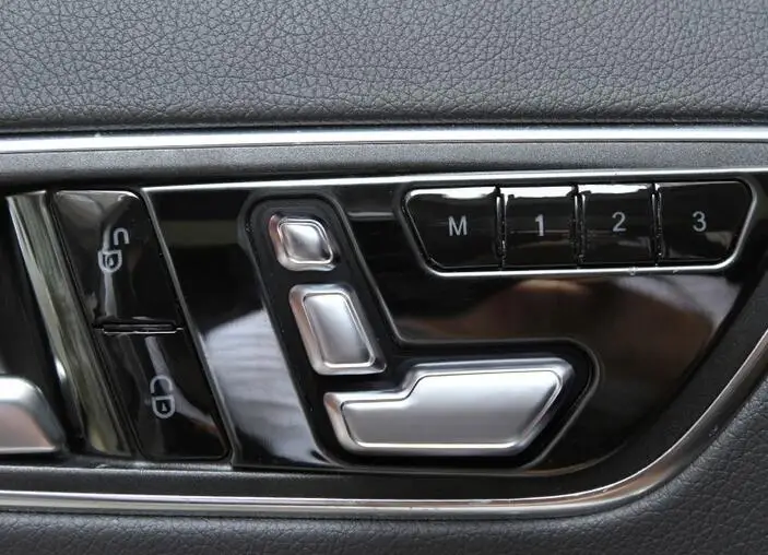 Кнопка регулировки крышки автомобильного сиденья стикер для Mercedes Benz C E класс W204