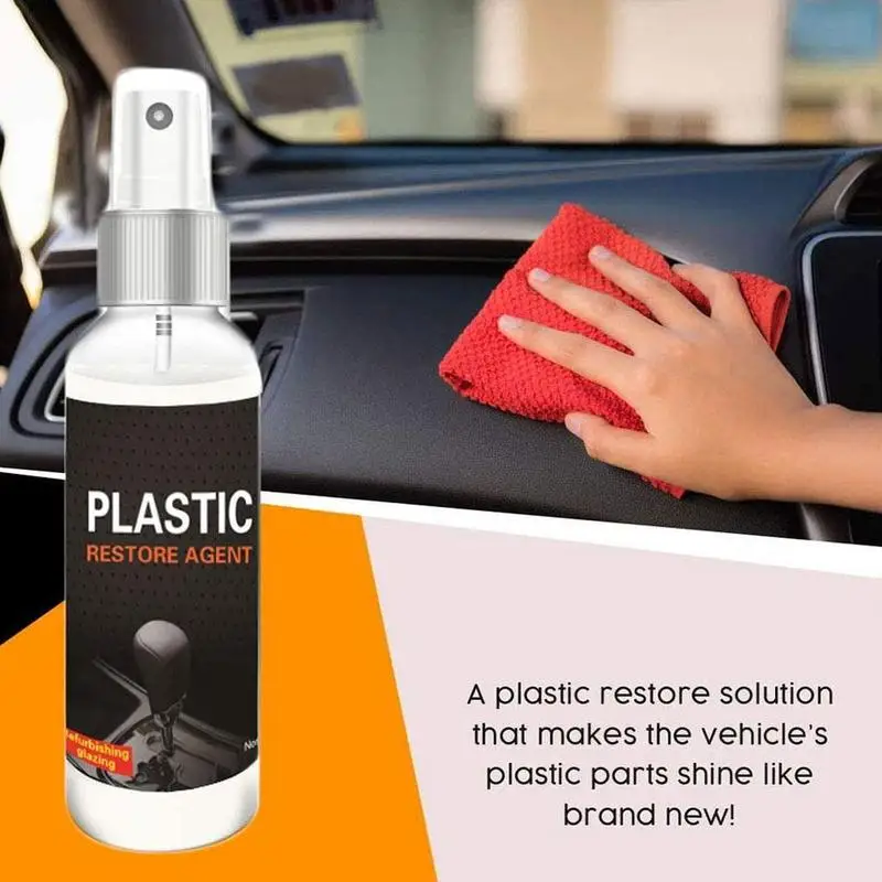 

100ml Plastic parts wax instrument panel retreading agent Car Interior Auto Plastic Renovated Coating Paste Maintenance Agent