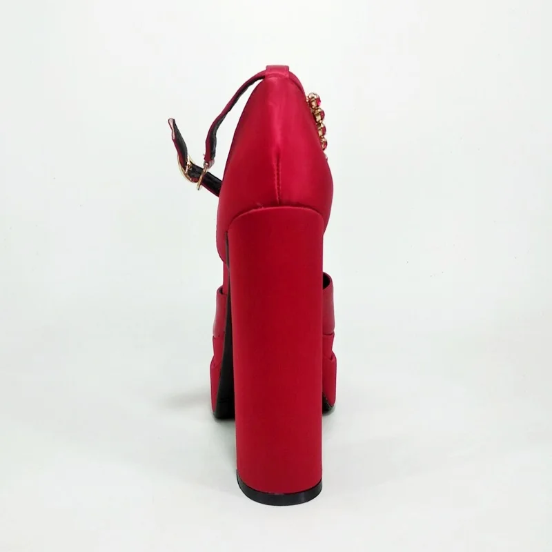 Туфли-лодочки женские из атласной ткани роскошные модельные босоножки с пряжкой