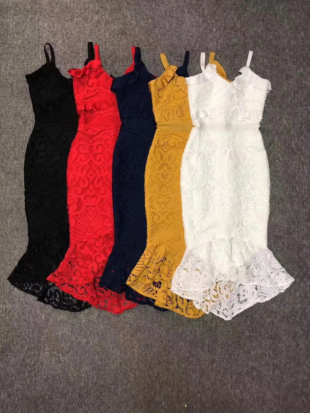 5 цветов, Vestidos, женское сексуальное кружевное Бандажное платье до середины икры, дизайнерское платье с рыбьим хвостом, вечерние платья знаменитостей